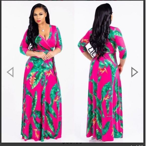 Lidardar Women's Plus Size Maxi Dress  - Casual Summer Sundress 2XL - Picture 1 of 2